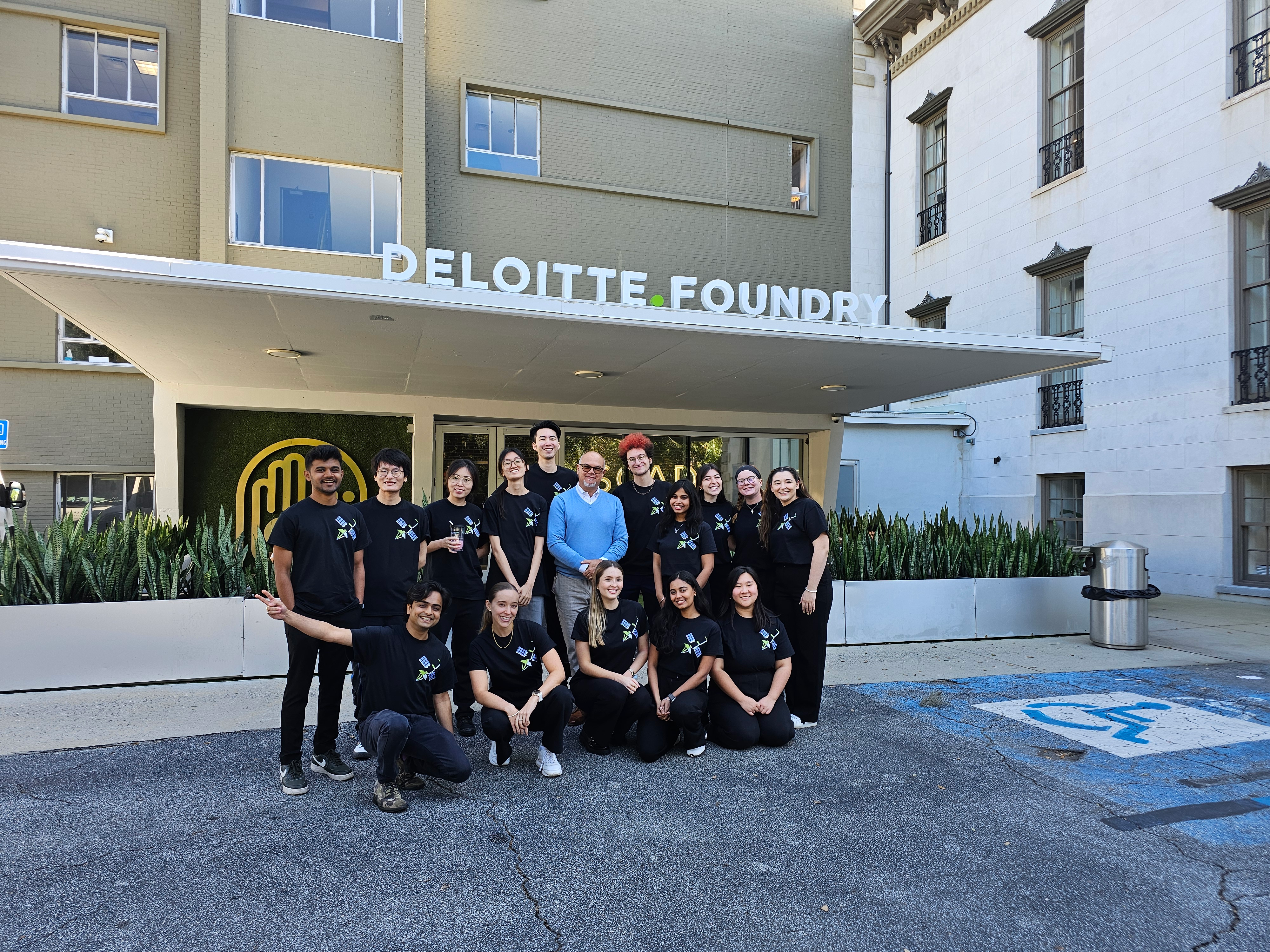 Jaswanth with the Deloitte Foundry project team