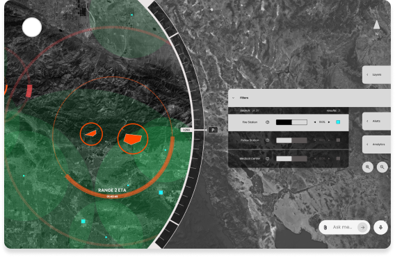 Mid-fidelity Sage wildfire map